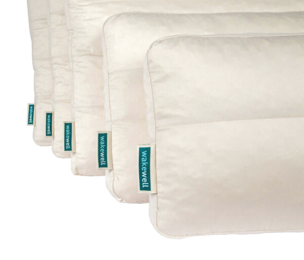 WakeWell Zoned Adjustable Pillow - Natural/Synthetic Talalay Latex Blend - Low Loft (5") - (Standard or Queen) - Image 5